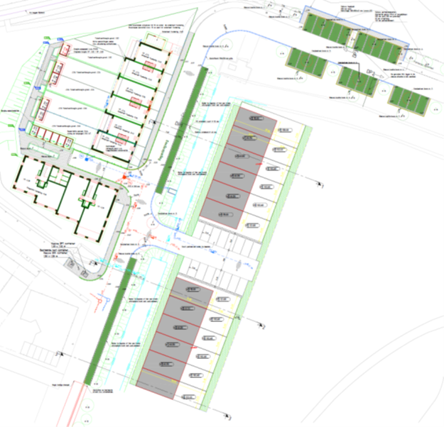 Bouwtekening sociale huurwoningen meerwonen groot